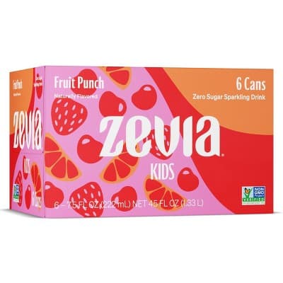 Zevia Kidz Fruit Punch Zero Calorie Soda