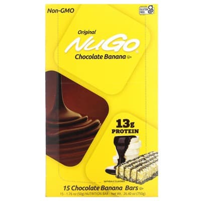 Nugo Nutrition Chocolate Banana Bars, 15 Bars