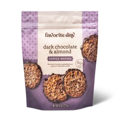 Dark Chocolate Almond Toffee Wafer - Favorite Day&#8482;