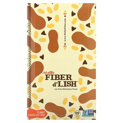 Nugo Fiber D'Lish Peanut Chocolate Chip, High Fiber, 160 Calories