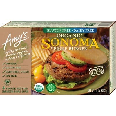 Amy&#39;S Organic &#38; Plant Based  Sonoma Veggie Burger