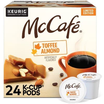 Mccafe Toffee Almond Medium Roast Coffee - Single Serve