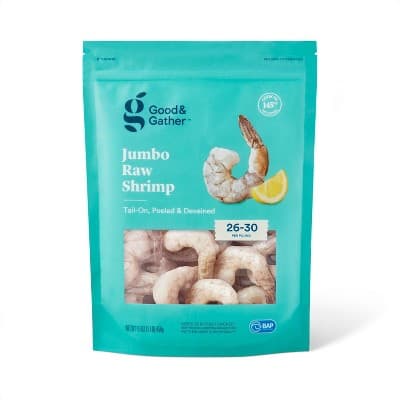 Good & Gather Jumbo Tail-On, Peeled & Deveined Raw Shrimp