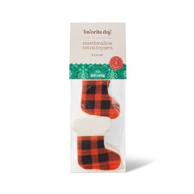 Holiday Marshmallow Buffalo Plaid Printed Stocking - Favorite Day&#8482;