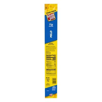 Slim Jim Mild Snack Stick, Meat Snacks, Twin