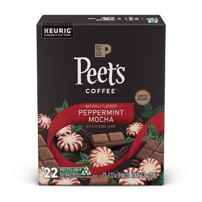 Peet&#39;S Coffee Peppermint Mocha Light Roast Flavored K