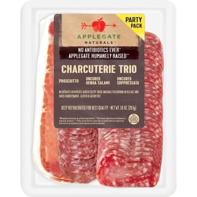 Applegate Natural Charcuterie Trio With Prosciutto, Uncured Genoa Salami &#38; Uncured Soppressata