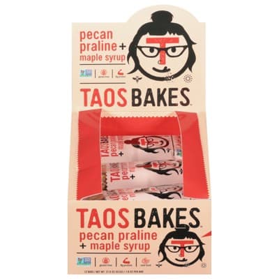 Taos Bakes Pecan Praline And Maple Syrup Bars - 12 Bars