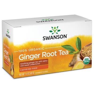 Swanson 100% Organic Ginger Root Tea 20 Bags