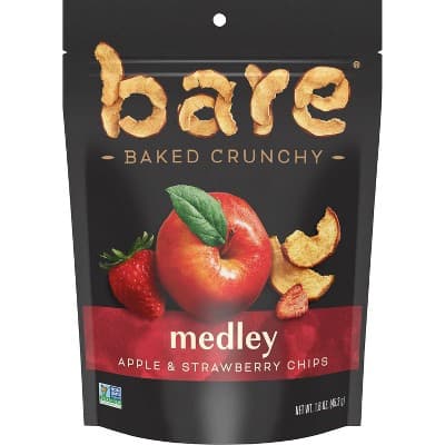Bare Medley Baked Crunchy Apple & Strawberry Chips
