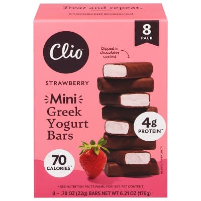 Clio Snacks Strawberry Greek Yogurt Mini