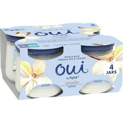 Oui By Yoplait Vanilla Flavored French Style Yogurt - Jars