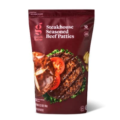 Steakhouse Seasoned Beef Patties -  - Good &#38; Gather&#8482;