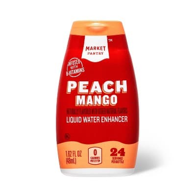 Peach Mango Liquid Water Enhancer Drops -  Market Pantry&#8482;