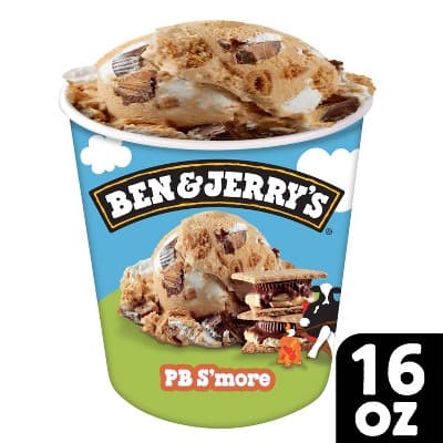Ben &#38; Jerry&#39;S Peanut Butter S&#39;More Marshmallow Ice Cream Non-Gmo