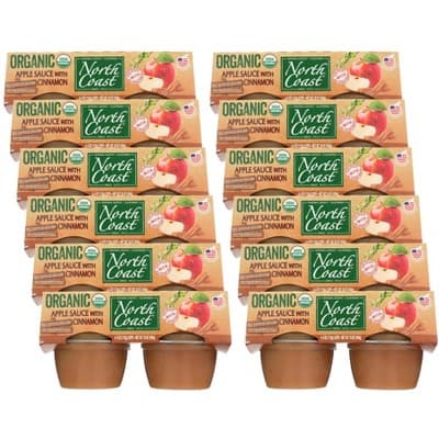 North Coast Organic Apple Sauce With Cinnamon Cups