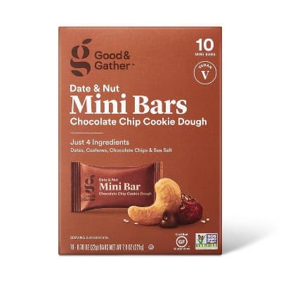 Date And Nut Bars Mini Chocolate Chip Cookie Dough  Good &#38; Gather&#8482;