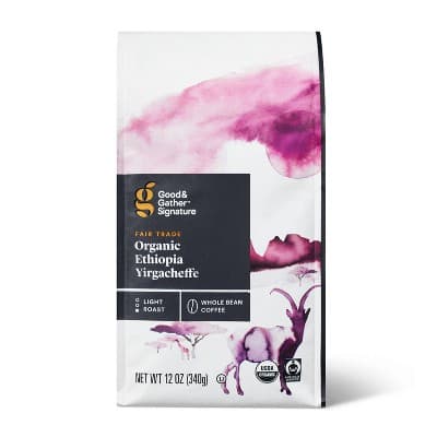 Signature Organic Ethiopian Yirgacheffe Light Roast Whole Bean Coffee - Good &#38; Gather&#8482;