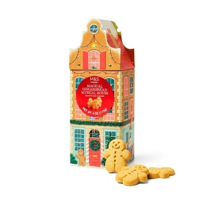 M&#38;S Gingerbread Musical House Tin