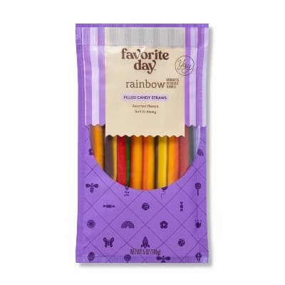 Filled Candy Straws Rainbow Assorted Flavors - Favorite Day&#8482;