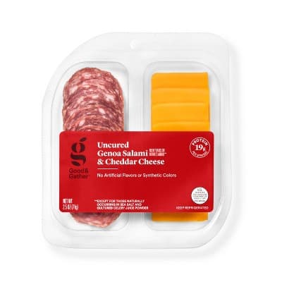 Uncured Genoa Salami And Cheddar Cheese Snacker - Good &#38; Gather&#8482;