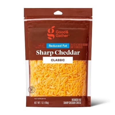 Shredded Reduced Fat Sharp Cheddar Cheese - Good &#38; Gather&#8482;