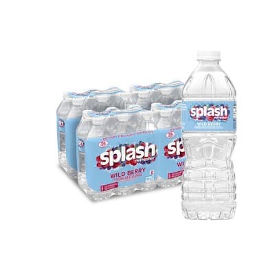 Splash Refresher Wild Berry Water Beverage - Bottles