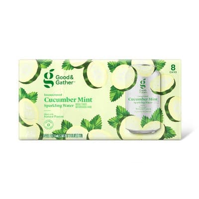 Cucumber Mint Sparkling Water - Oz Cans - Good & Gather&#8482;