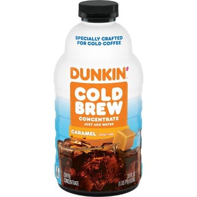 Dunkin Caramel Flavored Cold Brew Coffee Concentrate &#8211;