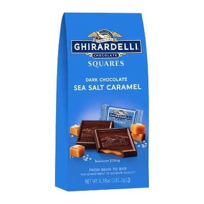 Ghirardelli Dark Sea Salt Caramel Chocolate Candy Squares