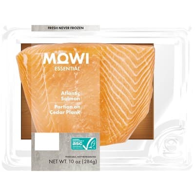 Mowi Fresh Atlantic Salmon Portion On Cedar Plank
