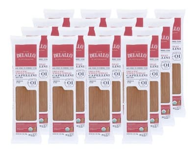 Delallo Organic Capellini Whole Wheat
