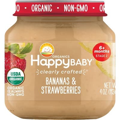 Happybaby Banana &#38; Strawberries Baby Food