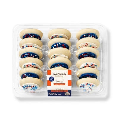 Patriotic Blue &#38; White Frosted Sugar Cookies  Favorite Day&#8482;