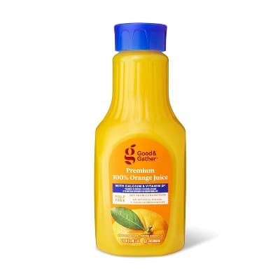 Pulp Free 100% Orange Juice Not From Concentrate W/ Calcium &#38; Vitamin D -  Good &#38; Gather&#8482;