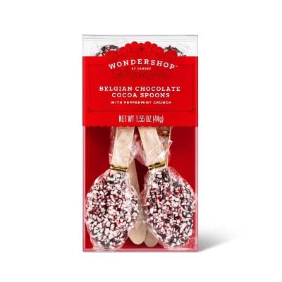 Belgian Chocolate Cocoa Spoons With Peppermint - Wondershop&#8482;