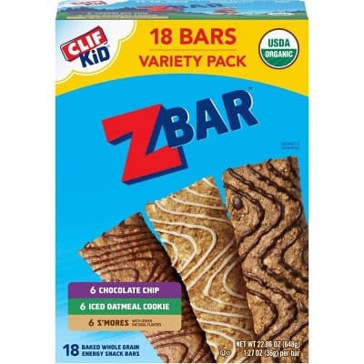 Zbar Chocolate Chip, Iced Oatmeal Cookie, And S'Mores Snack Bars