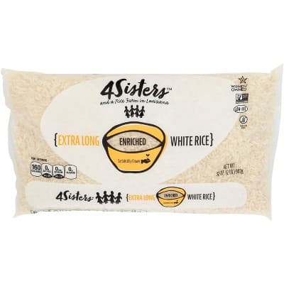 4 Sisters Extra Long Enriched White Rice