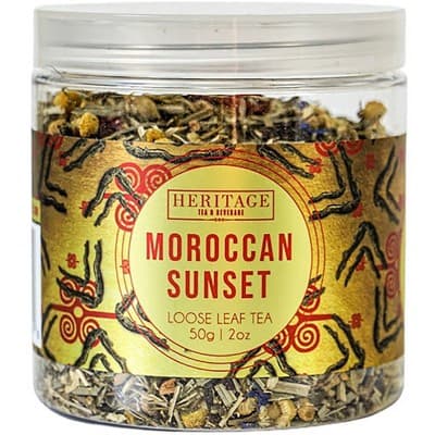 Heritage Tea Moroccan Sunset Wellness Loose Leaf Tea
