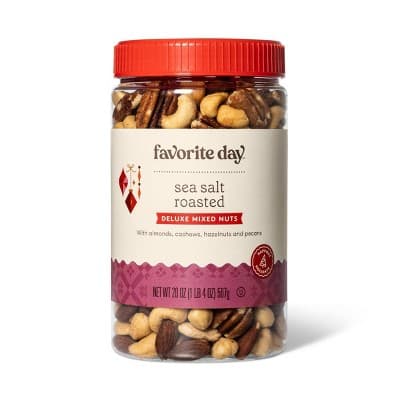 Holiday Sea Salt Roasted Deluxe Mixed Nuts - Favorite Day&#8482;