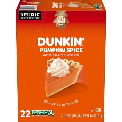 Dunkin&#39; Donuts Pumpkin Spice Medium Roast Coffee - Keurig K-Cup