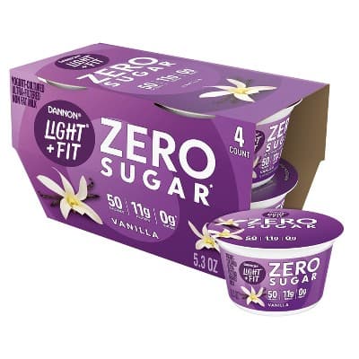 Dannon Light & Fit Zero Sugar Vanilla Flavored Yogurt
