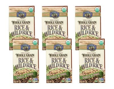 Lundberg Organic Whole Grain Garlic And Basil Rice & Wild Rice
