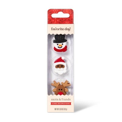 2D Snowpal, Deep Santa And Reindeer Icing Decorations - Favorite Day&#8482;