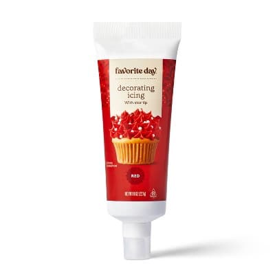Holiday Red Decorating Icing With Built-In Tip - Favorite Day&#8482;