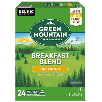 Green Mountain Coffee Breakfast Blend Keurig K-Cup Coffee Pods - Light Roast