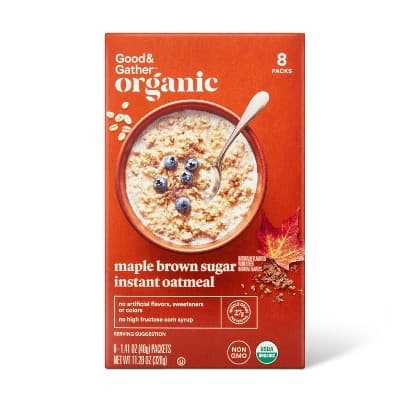 Is it Shellfish Free? Organic Maple Brown Sugar Instant Oatmeal Packets Good & Gather™