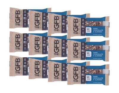 The Gfb Gluten-Free Dark Chocolate And Almond Plant Protein Bar - 12 Bars