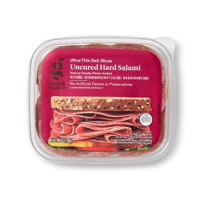 Uncured Hard Salami Ultra-Thin Deli Slices - Good &#38; Gather&#8482;