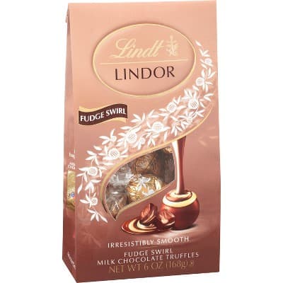 Lindt Lindor Fudge Swirl Milk Chocolate Truffles
